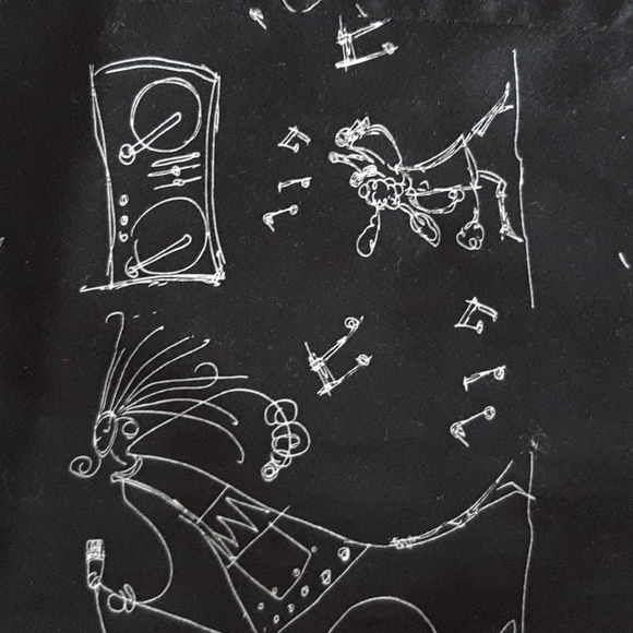 Chicos Musical Pedal Pusher Size 12 - Picture 2 of 8